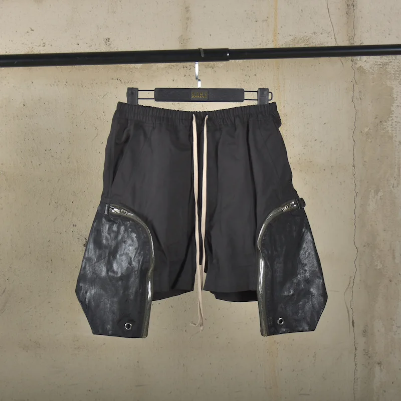 High Street Male Dark Style Fashion Comfortable Pants Solid Casual Shorts for Men Y2k Men's Clothing Women's Clothes