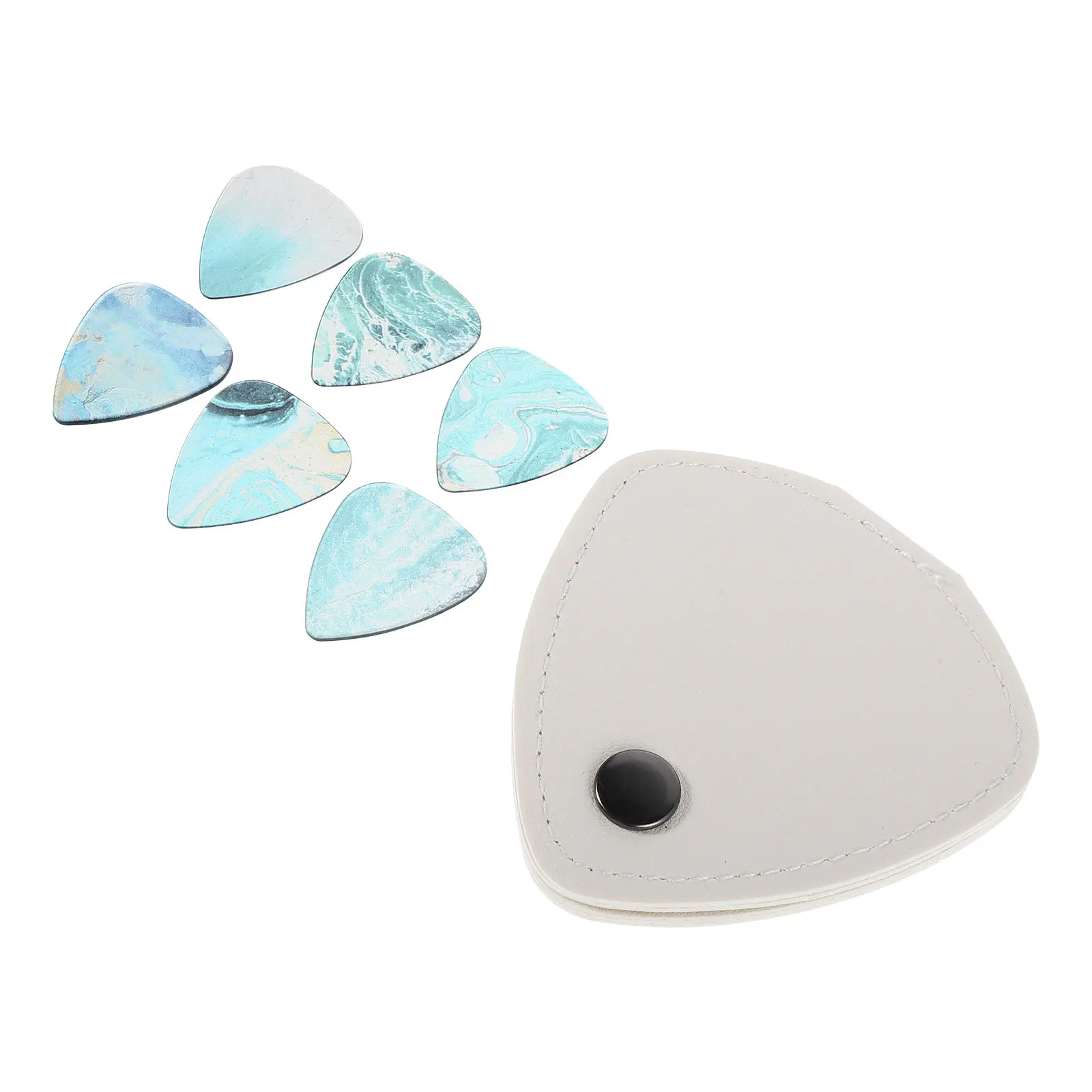 1Set Transparent Guitar Pick Wallet Storage Bag Acoustic Electric Guitar Plectrum Holder Case Portable for Music Performance