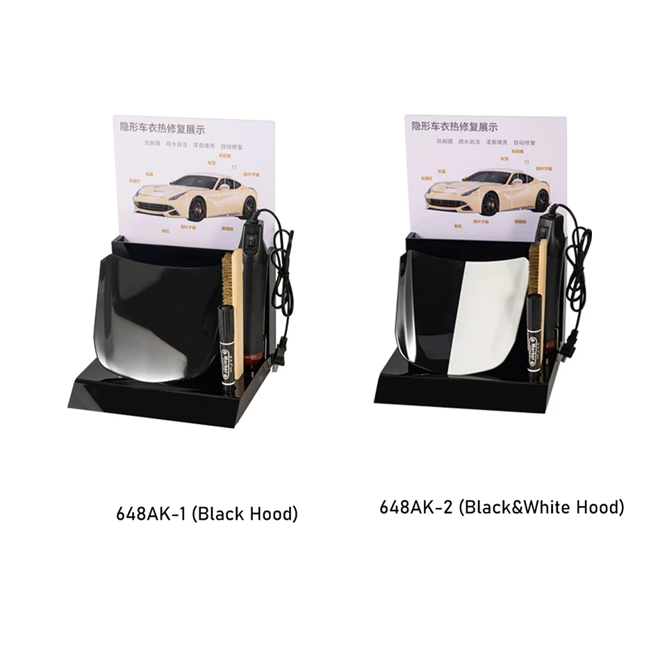 Paint Protection Film Demonstration Test Stand with Heat Gun, Multi Function Display Tool Kit for Scratch Self Healing, Stain Re
