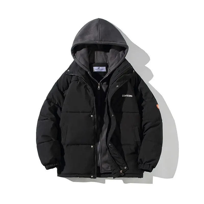 Women's Winter Oversize Jacket Down Cotton Padded Coat Female Loose Casual Overcoat Female Fashion Men Hooded Short Parkas - Image 2