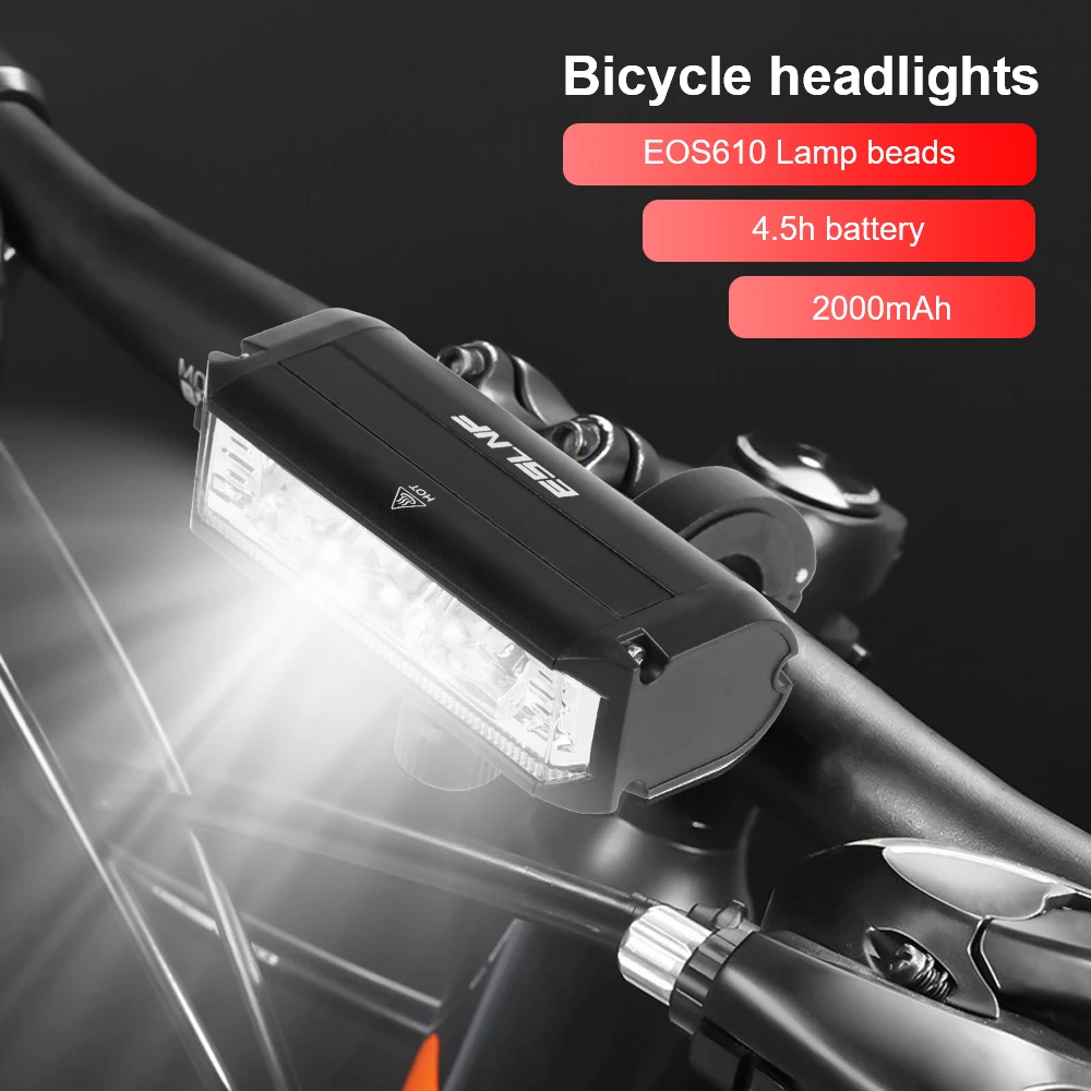 

Lamp Spotlights 5 Modes LED Headlight Waterproof Mountain Bike Lights Rechargeable Mountain Bike Lights Bicycle Headlights