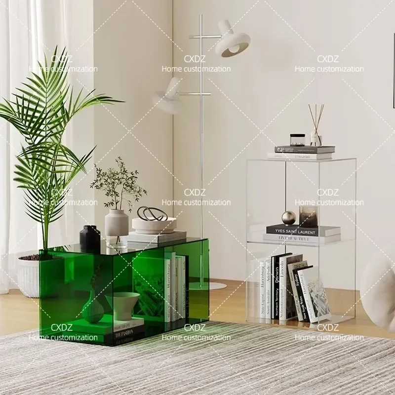 Acrylic Floor to Ceiling Storage Shelf Multi Layer Display Rack for Living Room Entrance Desktop Small Cabinet Box Organizer
