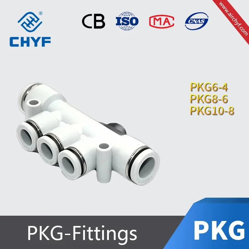 Airtac PKG Series Pneumatic Fitting Quick Connect Fitting PKG6-4 PKG8-6 PKG10-8