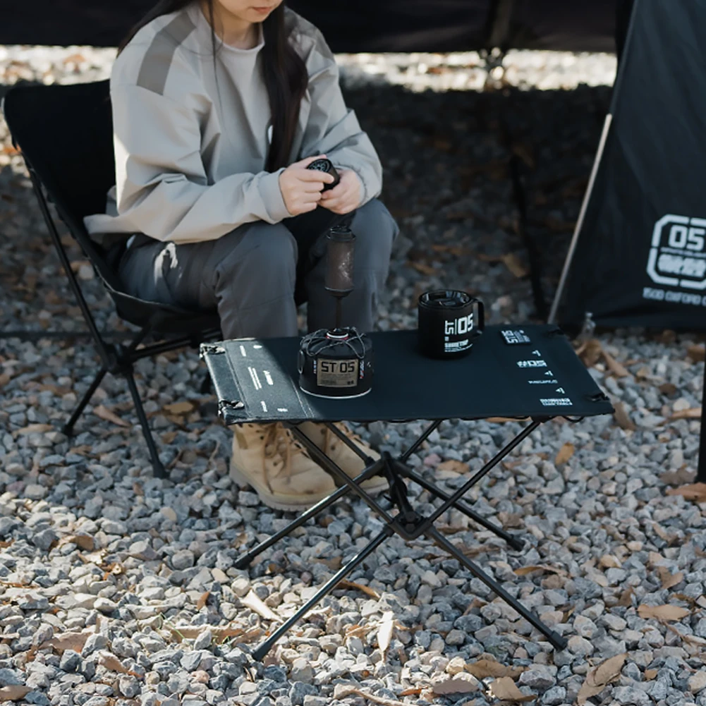 طاولة نزهة خفيفة الوزن متعددة الوظائف طاولة تخييم محمولة من سبائك الألومنيوم طاولة طهي للشواء لصيد الأسماك في النزهة في الهواء الطلق #4