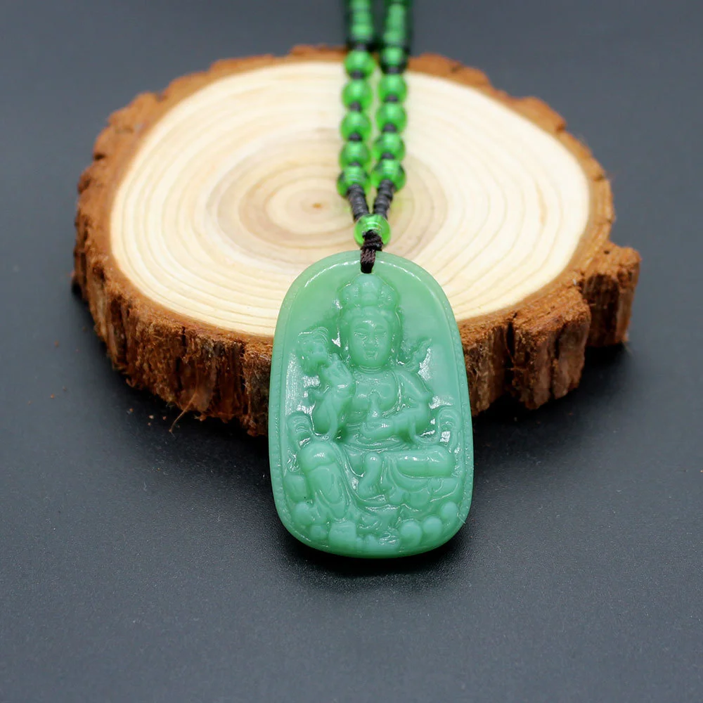 Charm Natural Chinese Agate Pendant Jade Necklace For Women Men Jewelry Fashion Classic Carved Blessing Lucky Amulet Gifts