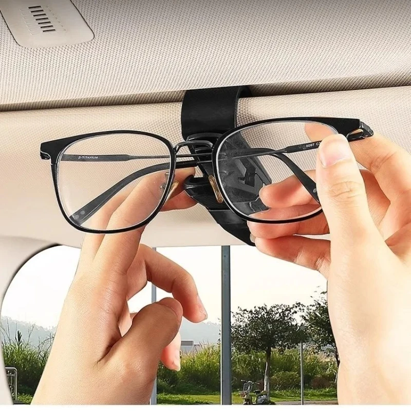 Organizador de óculos e cartões para viseira de carro – 180 °   Ângulo ajustável e economia de espaço com 3,9 polegadas de largura