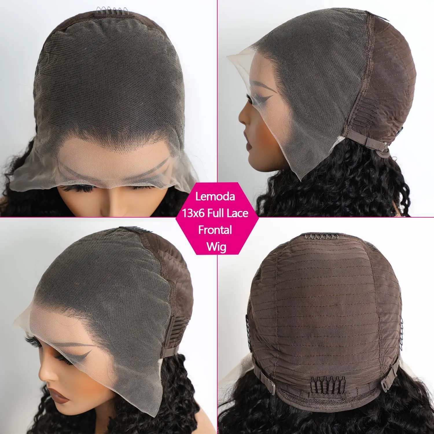 Lemoda 30 بوصة 13x6 كامل الدانتيل الباروكات الأمامية 200% الكثافة 15A موجة عميقة الباروكات شعر الإنسان HD الدانتيل الباروكات الأمامية قبل قطعها شعر مستعار