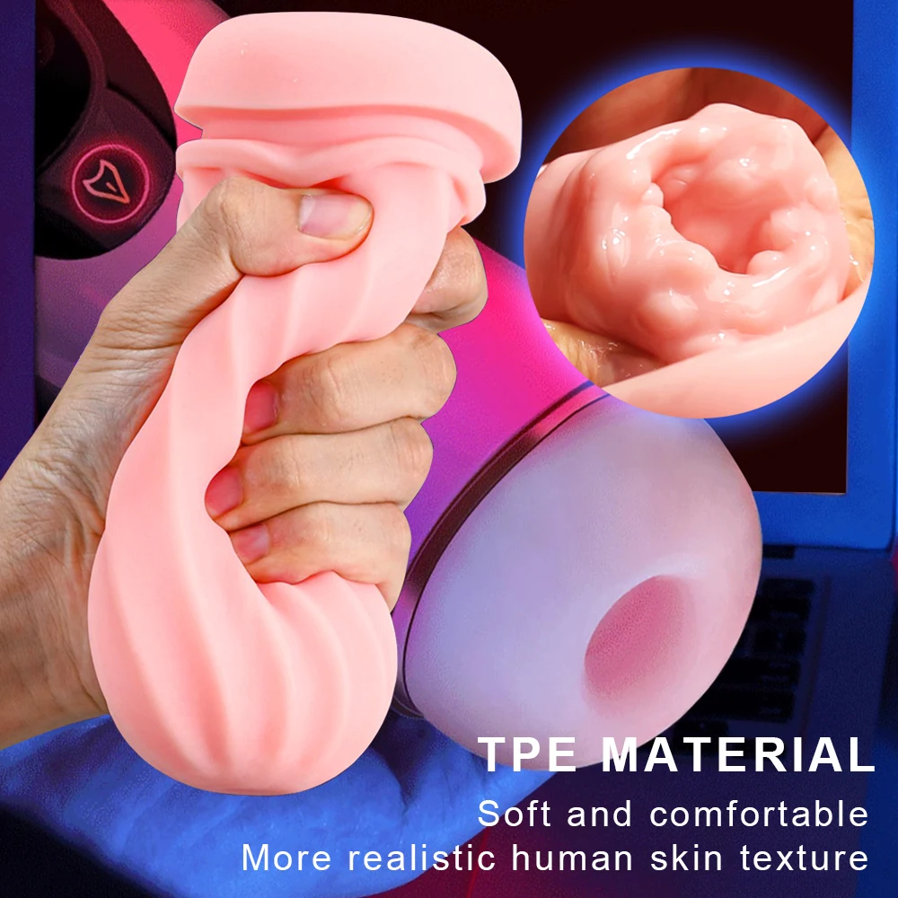 Automatic Masturbator Cup Penis Massager Vibrator Blowjob Sex Machine Male Masturbation Cup Pocket Pussy Sex Toys Adult Goods