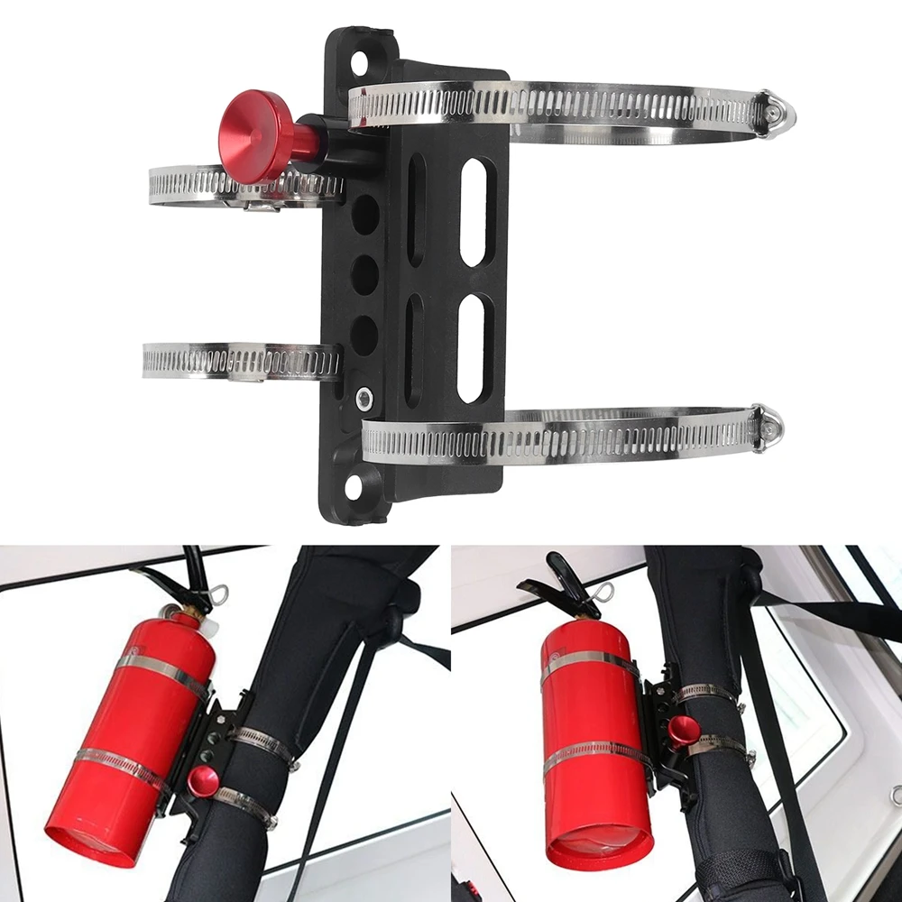 Adjustable Extinguisher Mount Bracket and Bottle Holder Fit for Sport/JK/Sahara