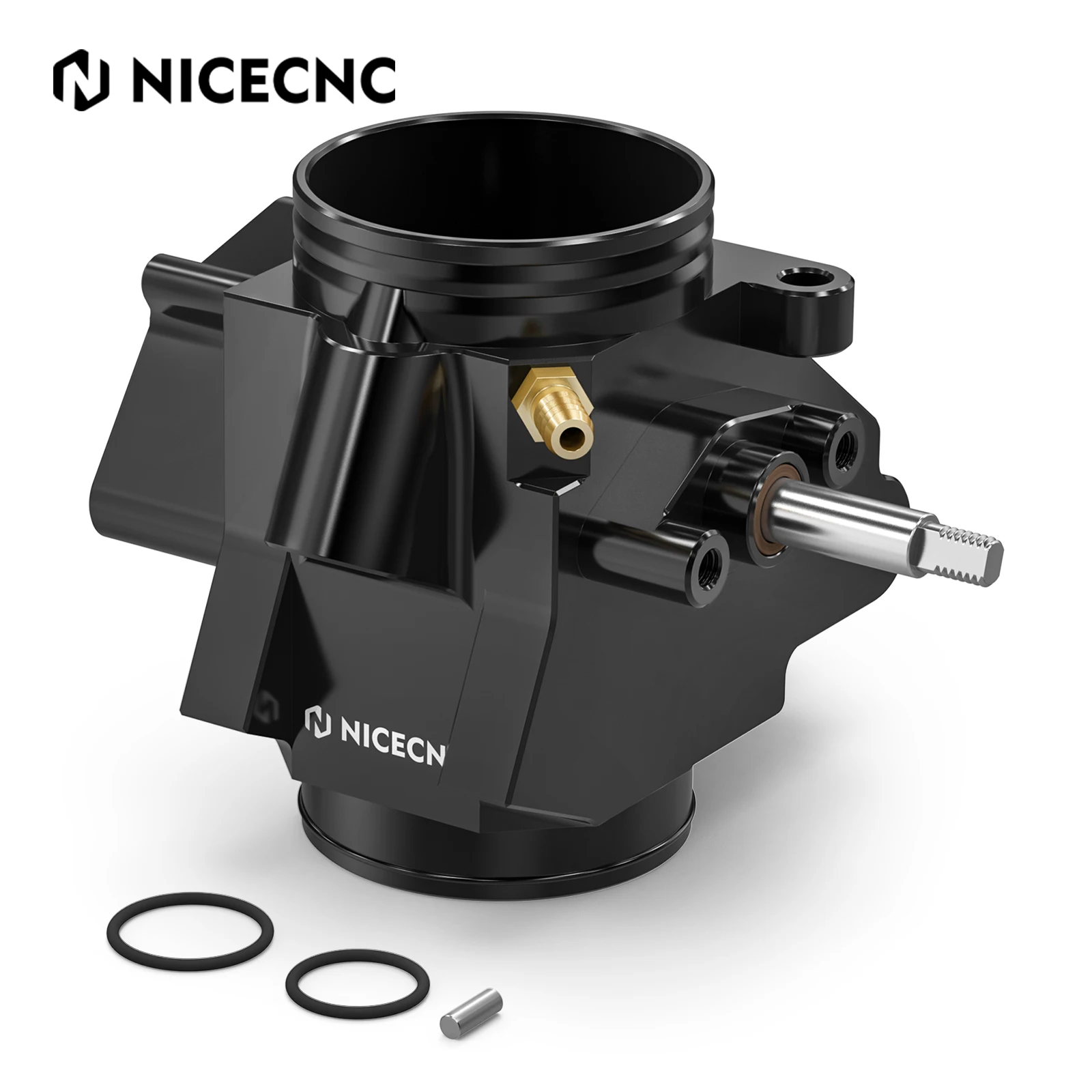 NICECNC YFZ450R Gasklephuis Kit Luchtstroom Intake Voor Yamaha YFZ 450R 2009-2025 2024 2023 2010 ATV # 18P-13750-01-00 Diameter 47MM