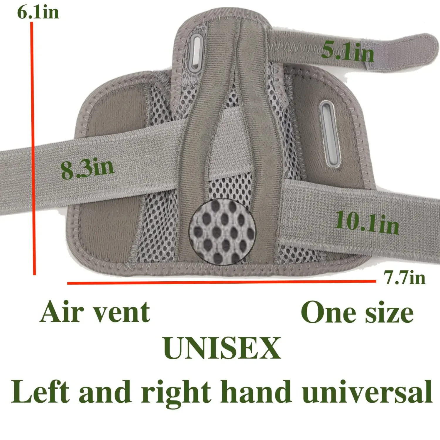 Flexível Splint Wrist Support Brace, protetor de polegar respirável, guarda se encaixe mão direita e esquerda, artrite, tendinite, 1pc