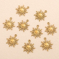 5pcs stainless steel Sun Sunlight Charms for Jewelry Connectors Earrings Making Supplies DIY Sun Pendants Jewelry Findings
