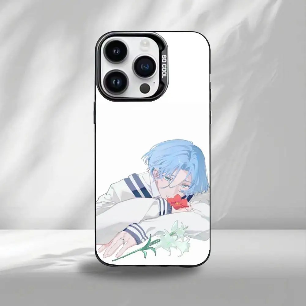 Custodia per telefono I-Infinite Skater per iPhone17,16,15,14,13,12,Pro Max Cover interna placcata in argento color nero