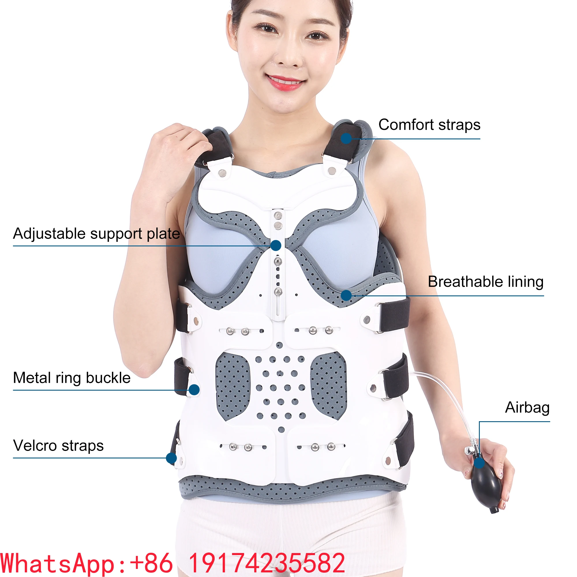 

Medical Orthopedic Lumbar Back Rehabilitation Fixation Support Thoracolumbar Support Protection Brace