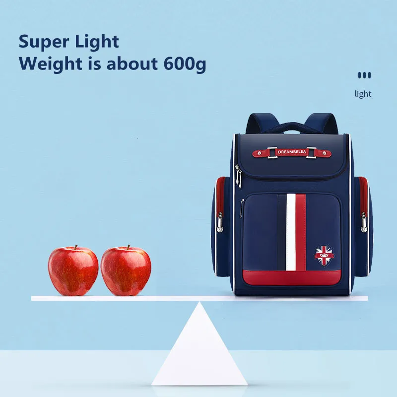 2023 New School Bags For Boys Girls England Style Primary Student Shoulder Orthopedic Backpack Large Capacity Light Mochila