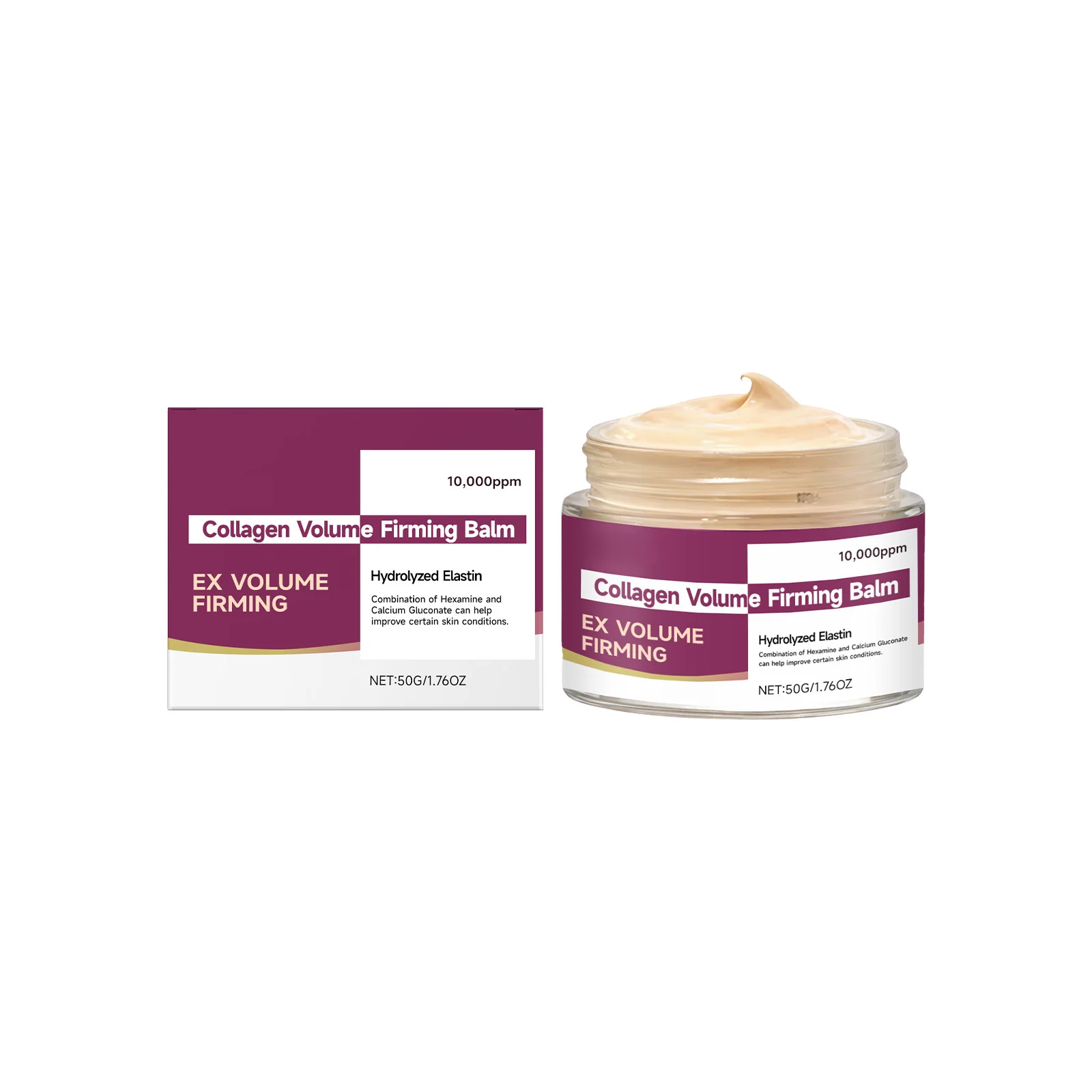 Koreanischer Calcium-Volumen-Multi-Balsam + Calcium-Kollagen-Feuchtigkeitspflege + Porenstraffendes Essenz-Gesichtswasser für die tägliche Hautpflege