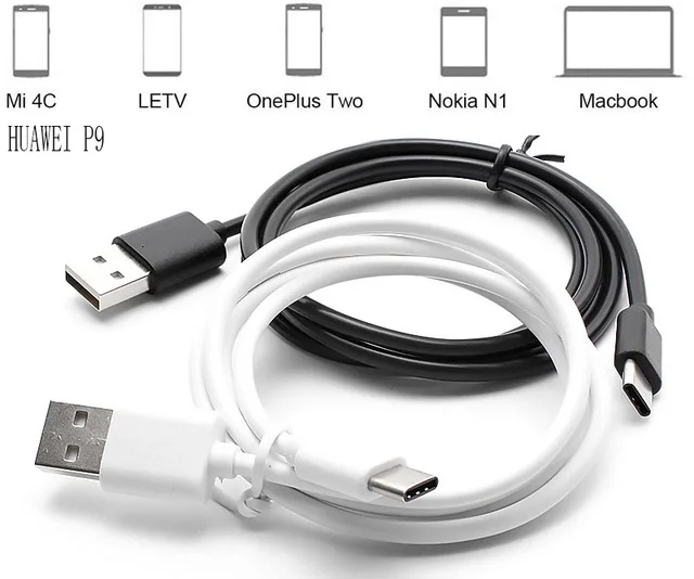 

300pcs/lot 1M 3FT USB Type-C Cable 3.1 Type C USB C Cable USB Data Sync Charge Cable for Macbook Xiaomi 4c Onplus2 NEXUS 5X 6