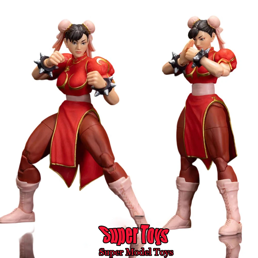 

Jada Toys 1/12 Масштаб Женский Солдат Fighting Master Chun-li Red Clothes Edition Полный набор 6-дюймовая экшн-фигурка Коллекция моделей