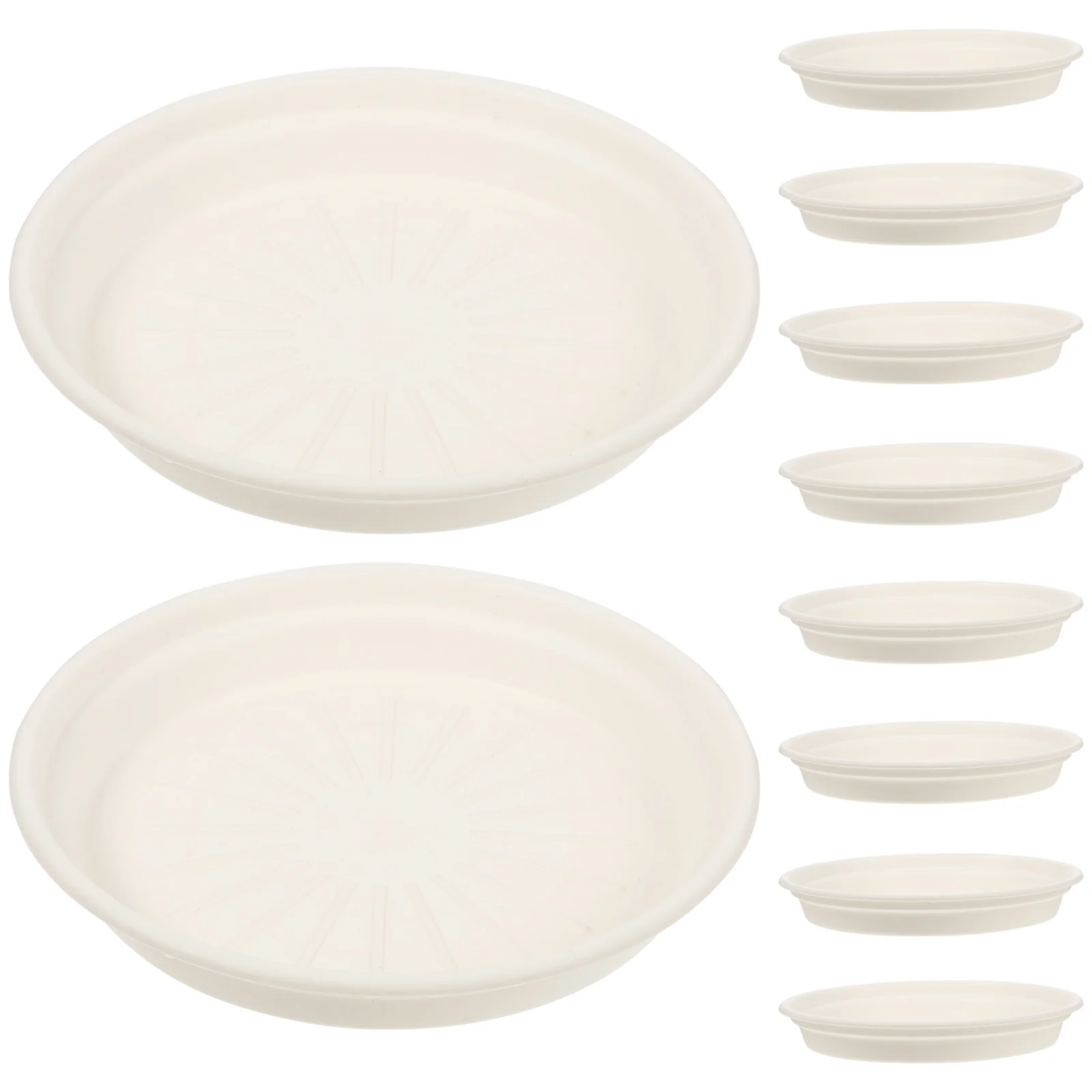 

10 Pcs Bottom Trays Durable Plastic Plant Pot Saucers Flowerpot Drip Tray for Pots Flower Pot Trays Gardening Home Gifts