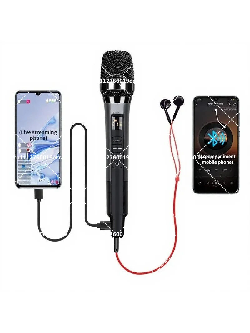 Heart-Shaped Directional Sound Card Microphone for KTV, Home, and Outdoor Singing
