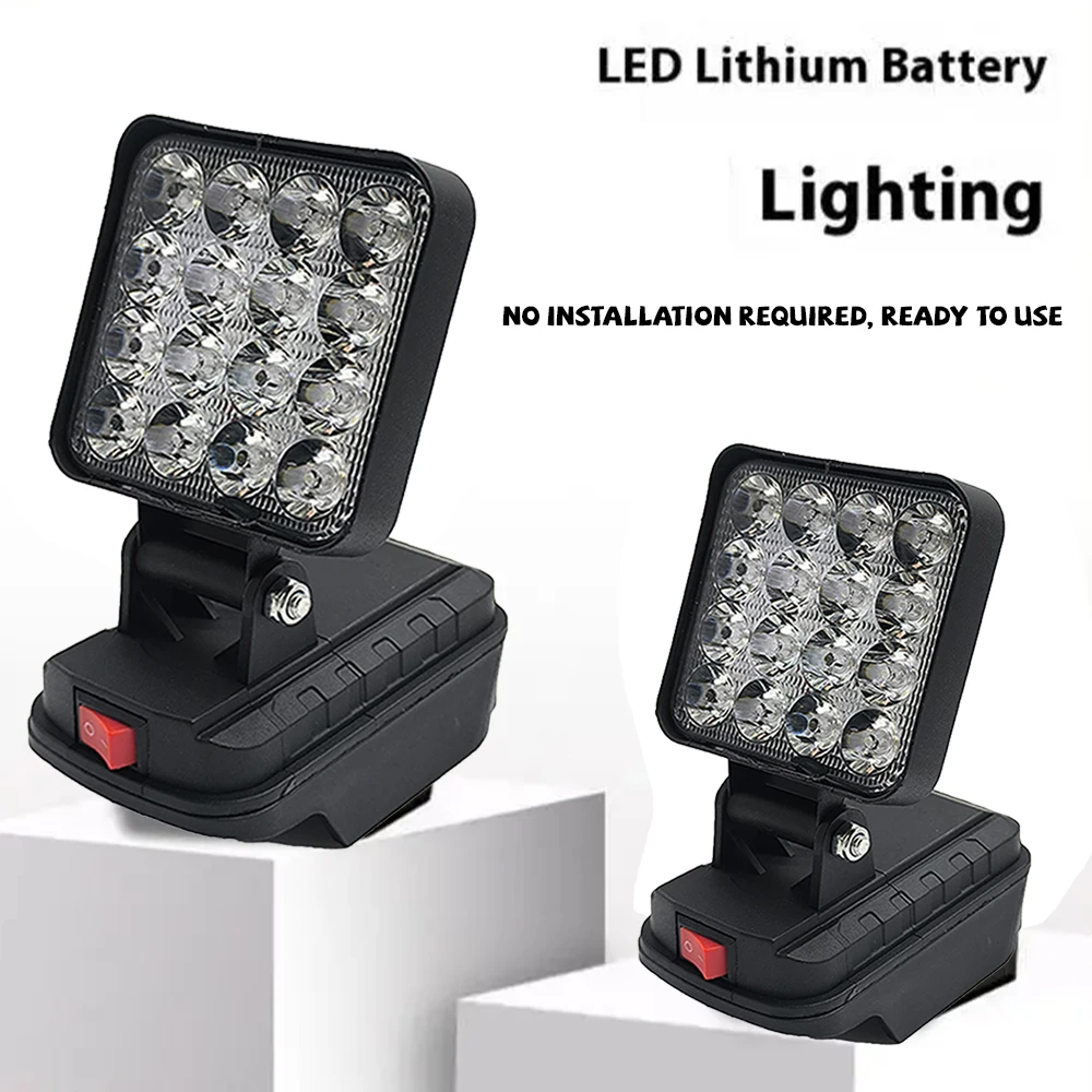 ضوء العمل المحمول الأضواء في الهواء الطلق اللاسلكي LED العمل الصيد أداة الطوارئ ضوء متوافق مع بطارية ماكيتا