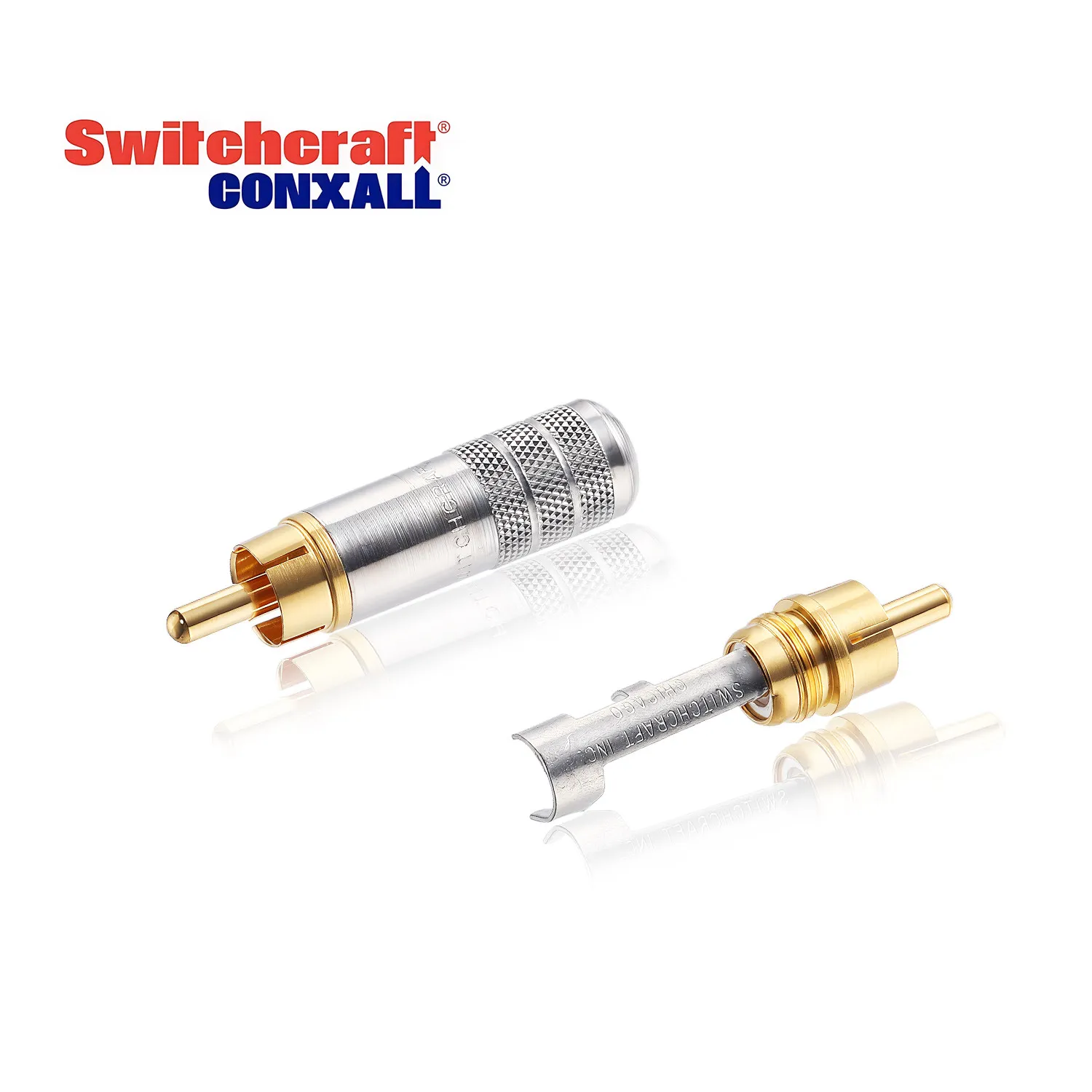 USA Switchcraft 3502AAU Series Gold-Plated Brass High-End Audio Signal Cable RCA Plug