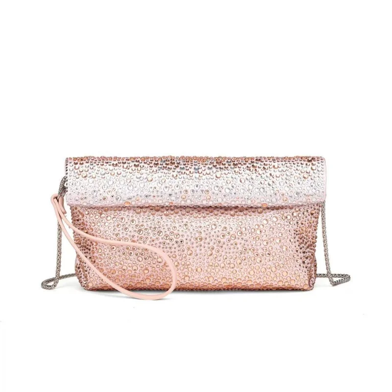 

Luxury Blingbling Diamonds Studded Evening Bag Women Luxury Designer Handbags Shiny Envelope Bags Wedding Party Clutch Purse