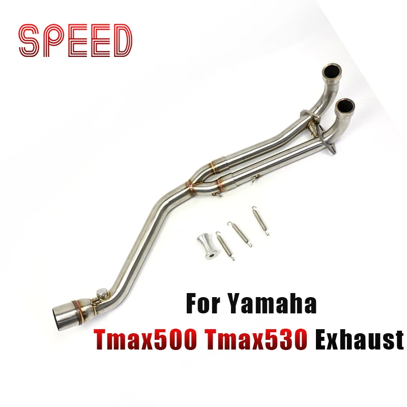 

FOR Yamaha Tmax500 Tmax530 Exhaust Full System Header Pipe T-MAX 500 530 2010-2018 Stainless Steel Connect Tube