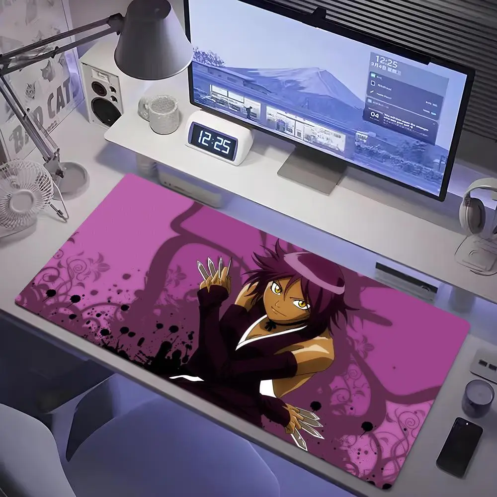 Yoruichi Anime Bleach Mouse Pad Tablet mouse Pad Laptop xl desktop mate, cute HD Rainbow Gaming keyboard pad, Player, 90x40