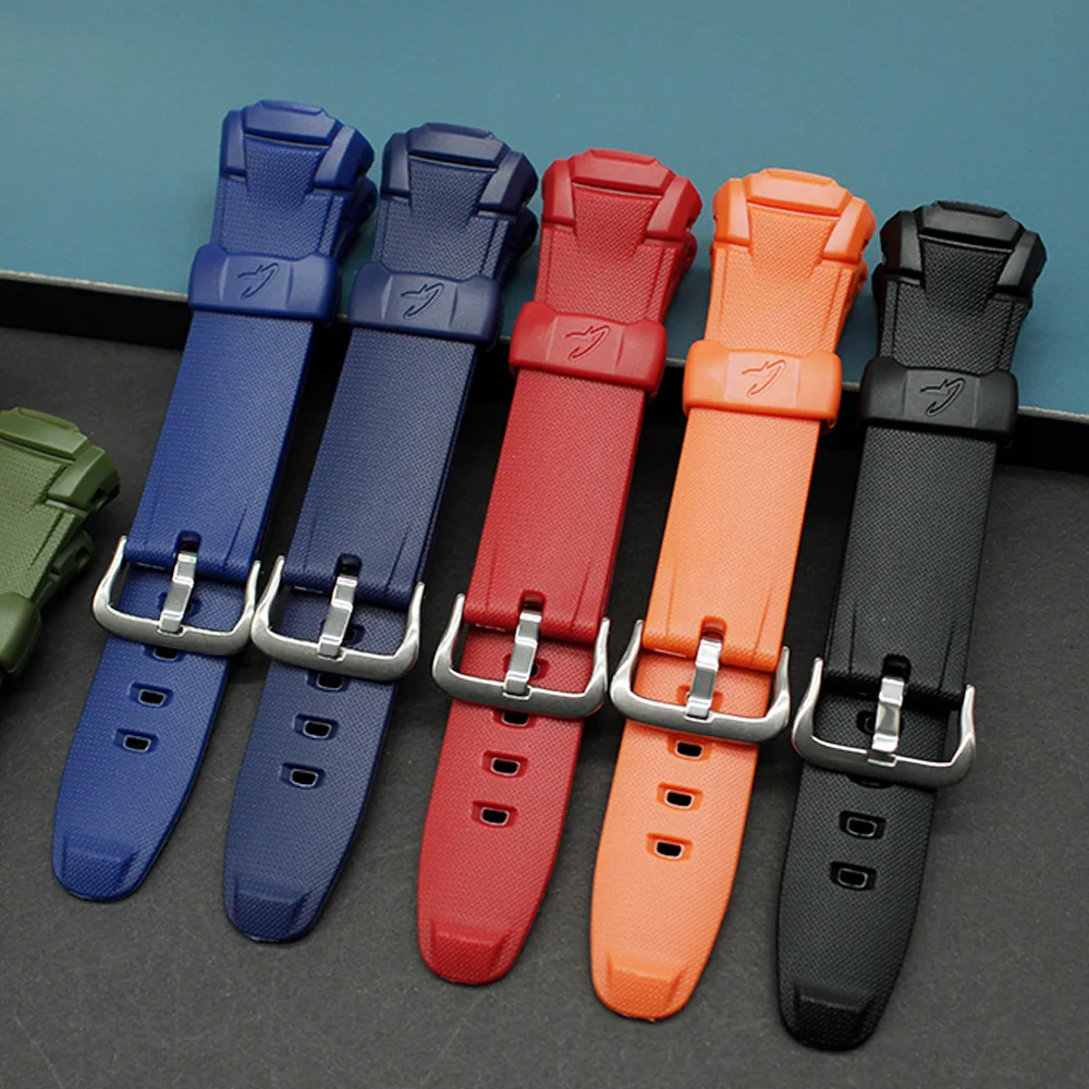 حزام ساعة لـ GW-M500 / 510 / 520 / 530 لـ MTG-900 / 910 / 930 / 940 / 9300 حزام ساعة من الراتنج الناعم دبوس مشبك معصمه waterp