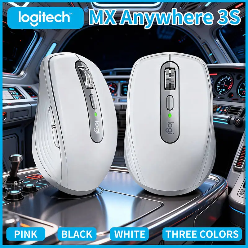 

Компактная мышь Logitech MX Anywhere 3S, эргономичный дизайн, перезаряжаемая, с быстрым прокруткой для портативных ПК Mac