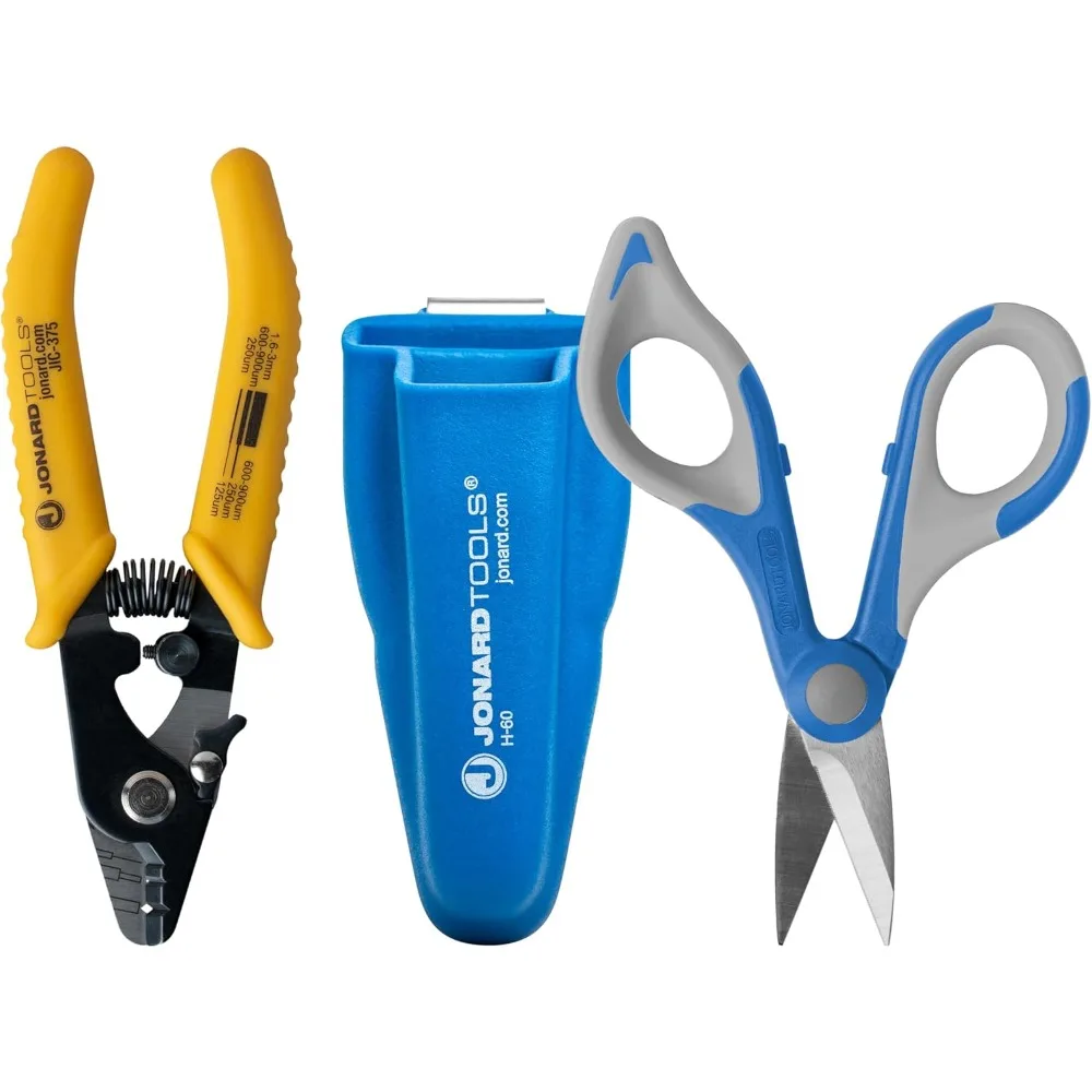 

Fiber Optic Stripper and Kevlar Shears Kit with Molded Pouch for Fiber Technicians