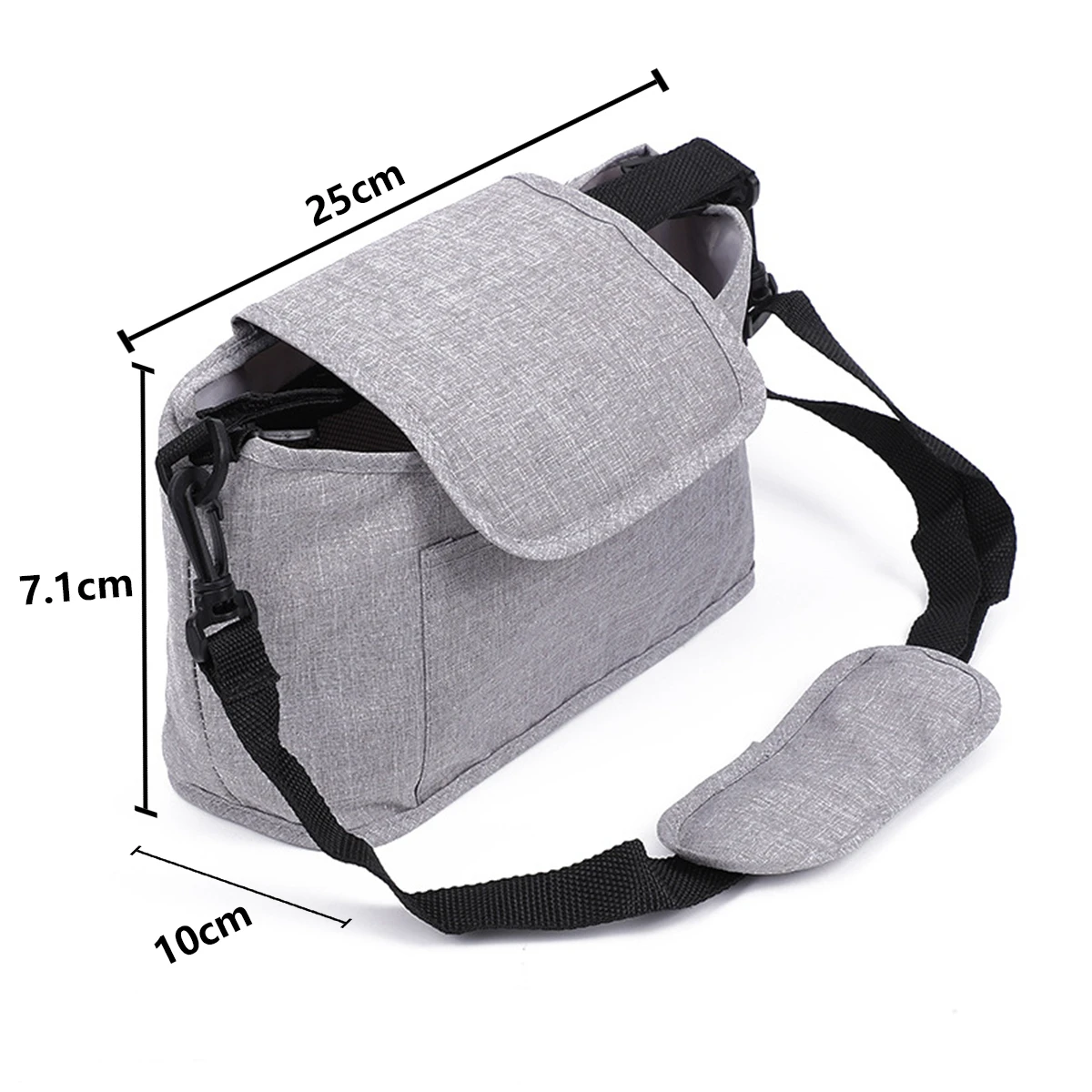 Torba do przechowywania i przechowywania wózka dziecięcego, wielofunkcyjna torba do zawieszania wózka o dużej pojemności, modna mama na jedno ramię b