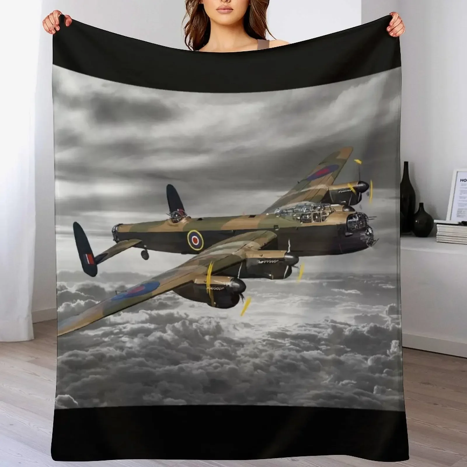 Avro Lancaster Throw Blanket Beautifuls Luxury Brand Blankets