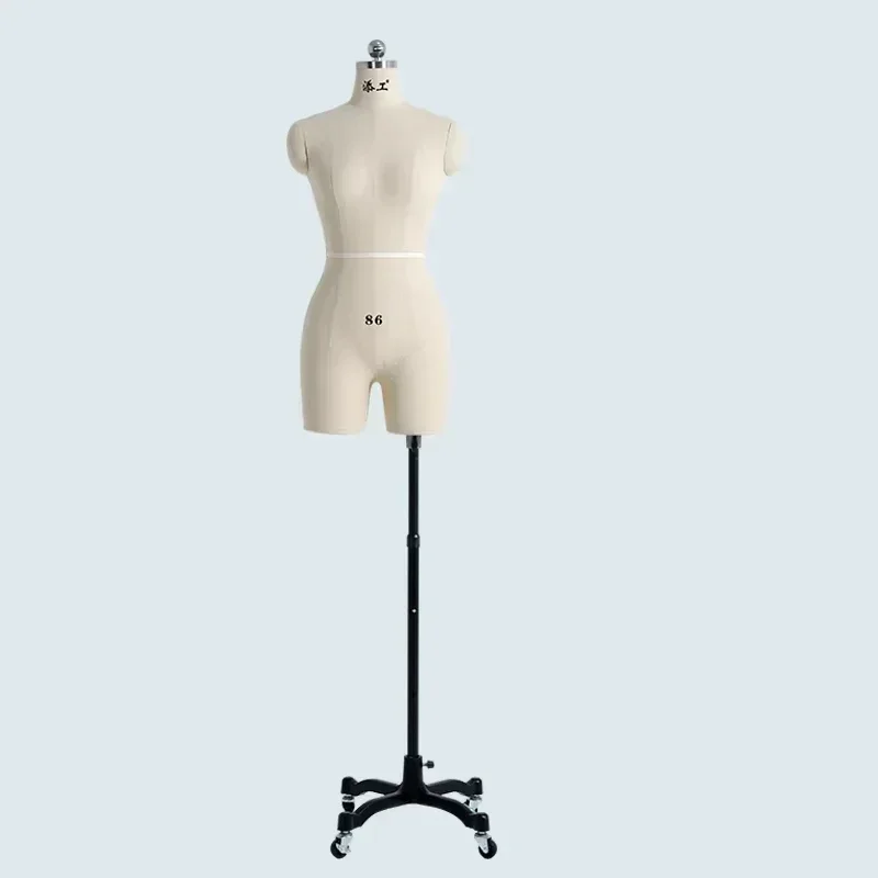 Sewing Linen Cover Body Dress Form Female Mannequins for Draping Clothing Design Bust Tailor Display Stand Can Pin