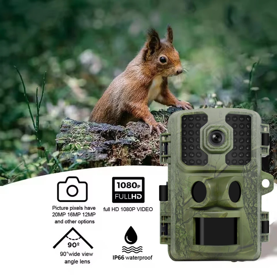 كاميرا تعقب الصيد 2K 4K IP66 مقاوم للماء الأشعة تحت الحمراء للرؤية الليلية الحركة المنشط الزناد كاميرا الأمن في الهواء الطلق مصائد الصور البرية #1