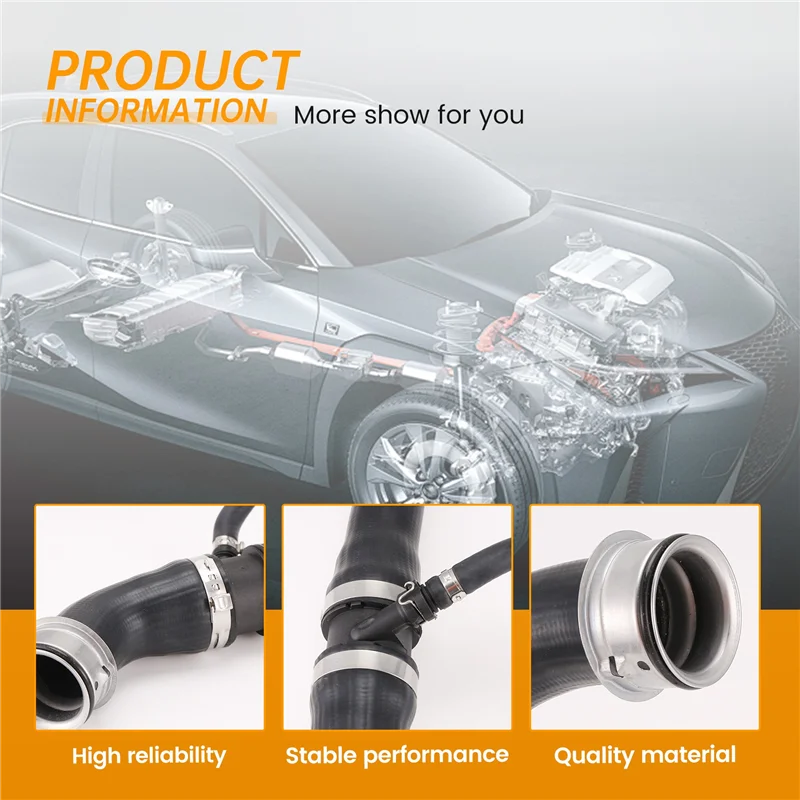 

Car Upper Radiator Coolant Hose Water Pump Cooling Pipe 2125011382 For Mercedes Benz E250/300/350