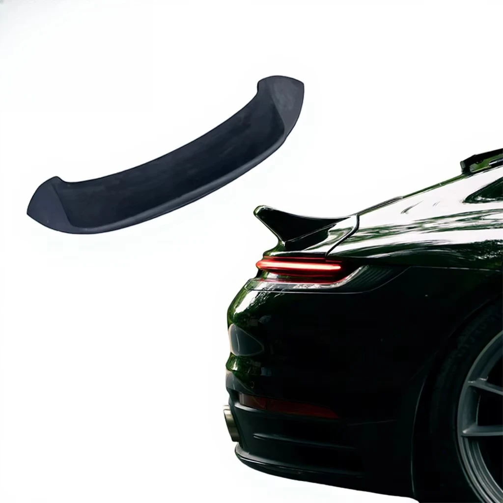 Fiber Glass Rear Trunk Wing for Porsche 911 992 Carrera Carrera S Tail Wing Rear Spoiler Lip Wings 2019-2022
