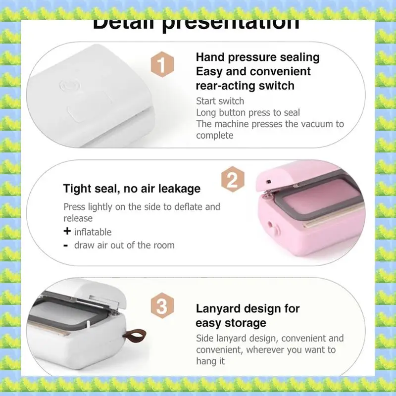 

Automatic Household Vacuum Sealing Machine Food Freshness Packaging Machine Sealer Plastic Sealer Vacuum Compressor Durable , E