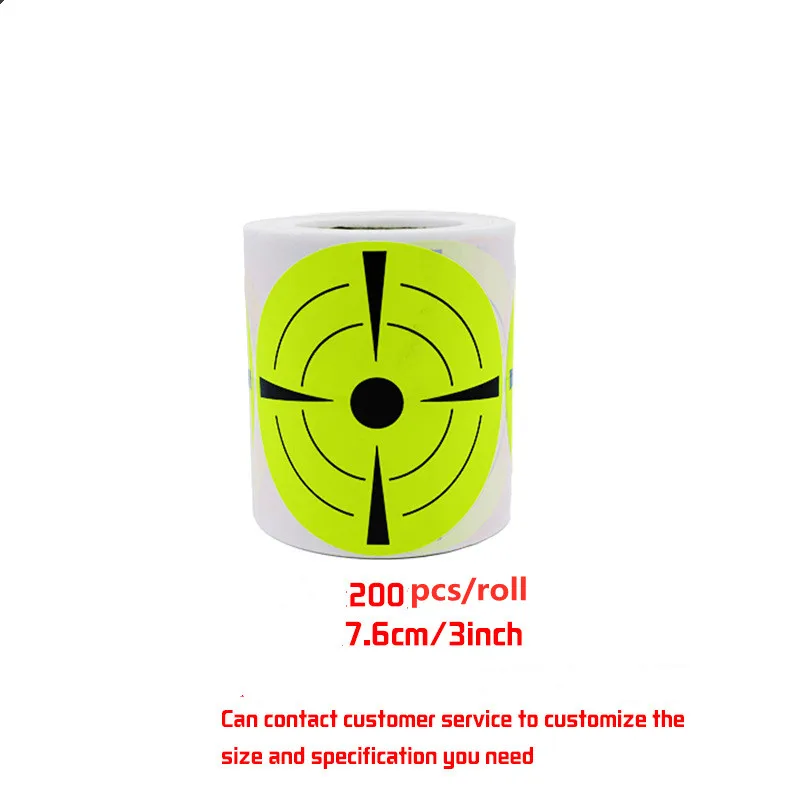 Ploetert Doel Stickers 200 Stuks 3 "Bullseye Lijm Reactieve Doelen Ronde Stickers Doel Pasters Lijm Schieten Doelen D