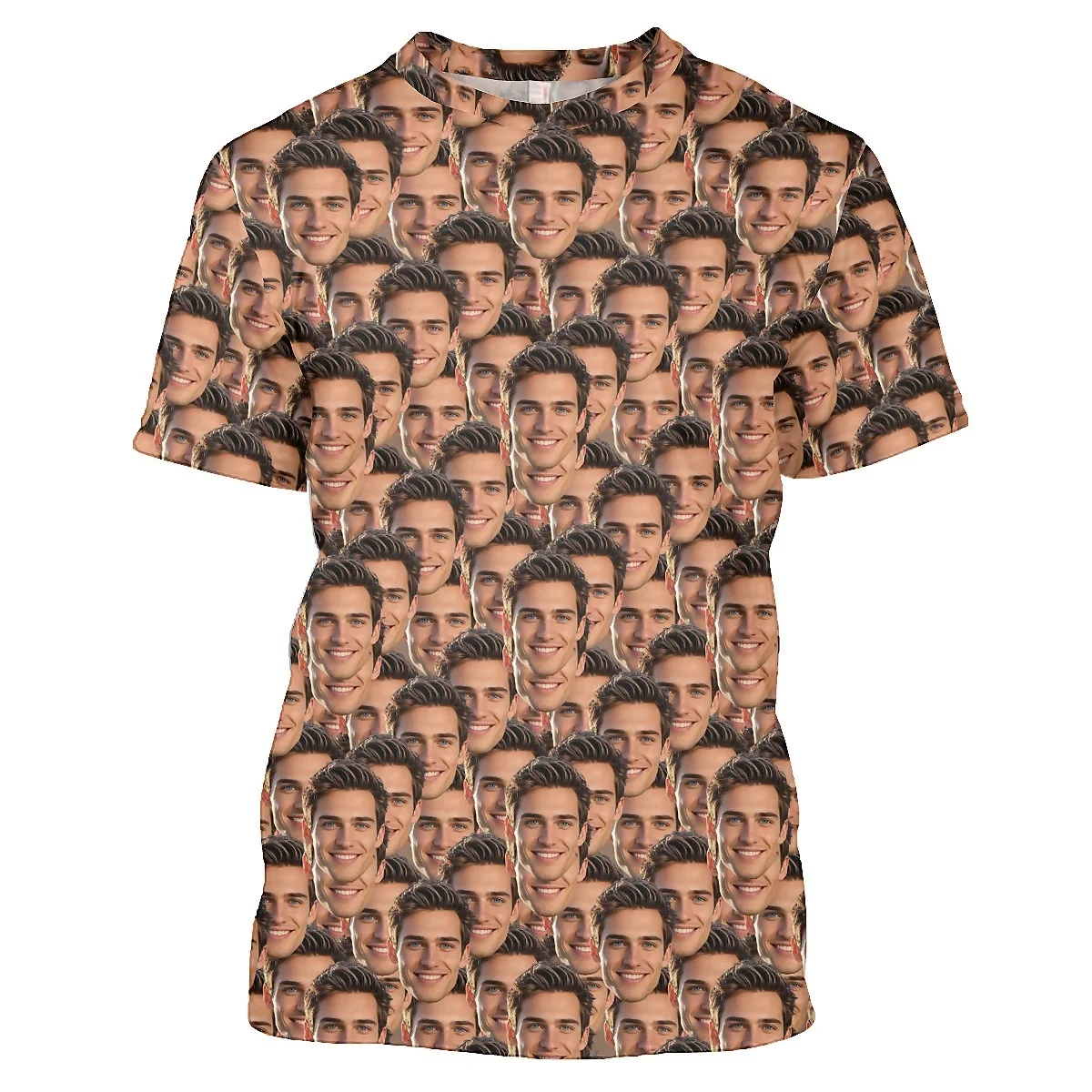 Personalized Men T Shirt Custom Face Pet Logo Photo Print DIY Design Casual Unisex T-shirts Summer Tops