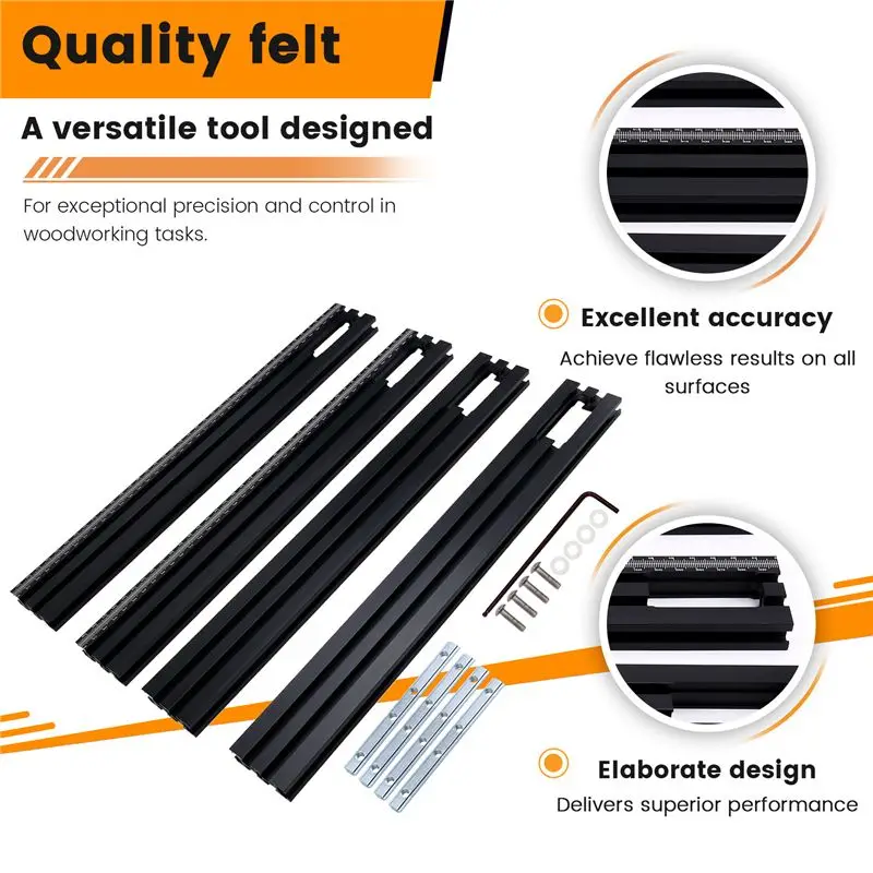 J1UL1N Trimming Machine Milling Groove Engraving Guide Rail Adjustable Backing Auxiliary Guide Rail Bracket Woodworking Tools