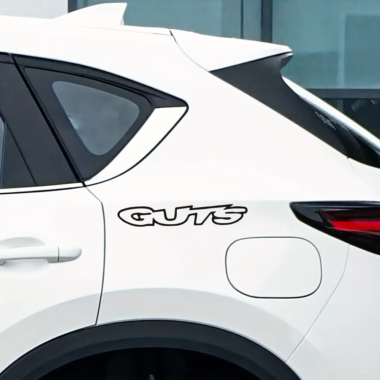 1PC "GUTS" Text Stickers, Waterproof Vinyl Decals for Vehicles image 2