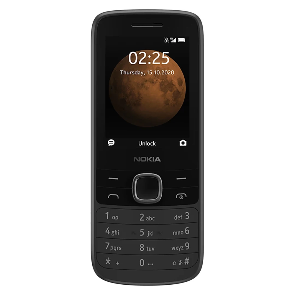 Nokia 225 4G Backup Phone Bluetooth 5.0 2.4-inch 2SIM 1150mAh LED Flashlight 3.5mm FM Radio  Micro-USB Nokia Used Phone Unlock