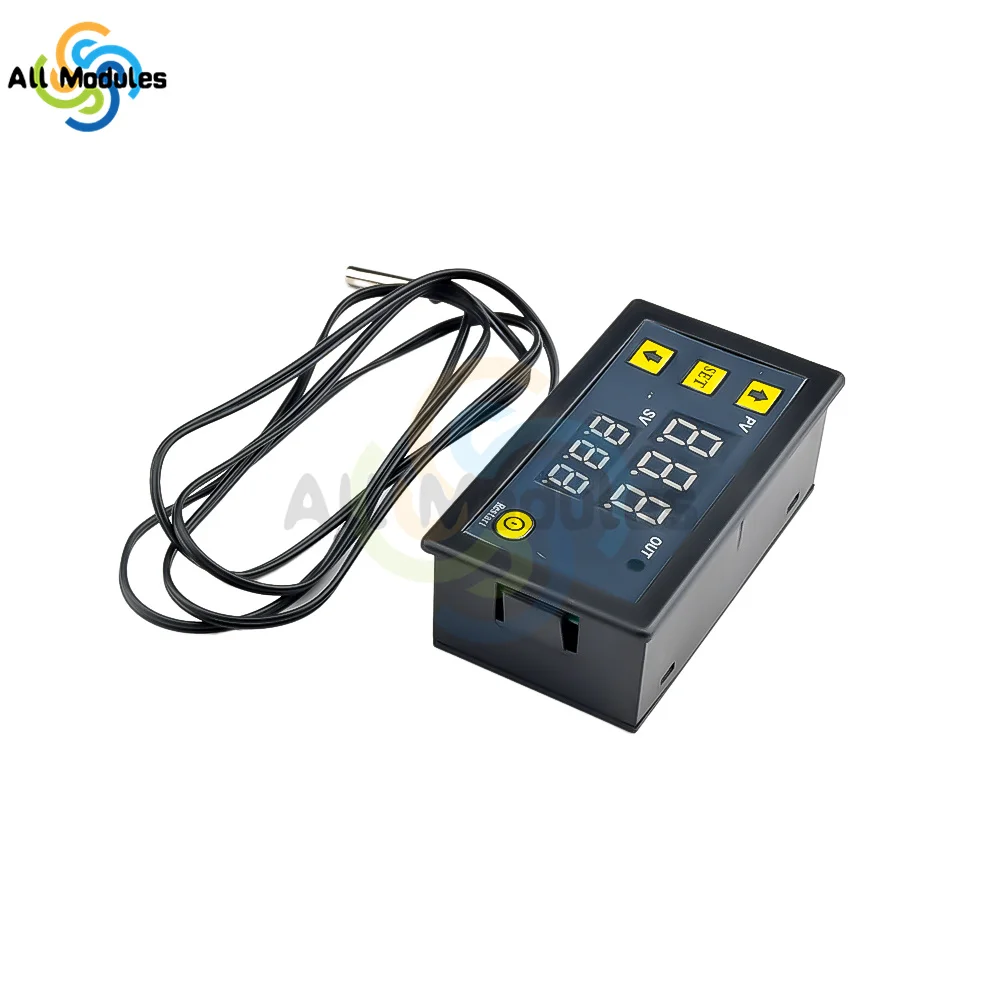 W3230 Digital Temperature Control LED Display Thermostat With Heat/Cooling Control Instrument 12V 24V AC110-220V Probe line 20A