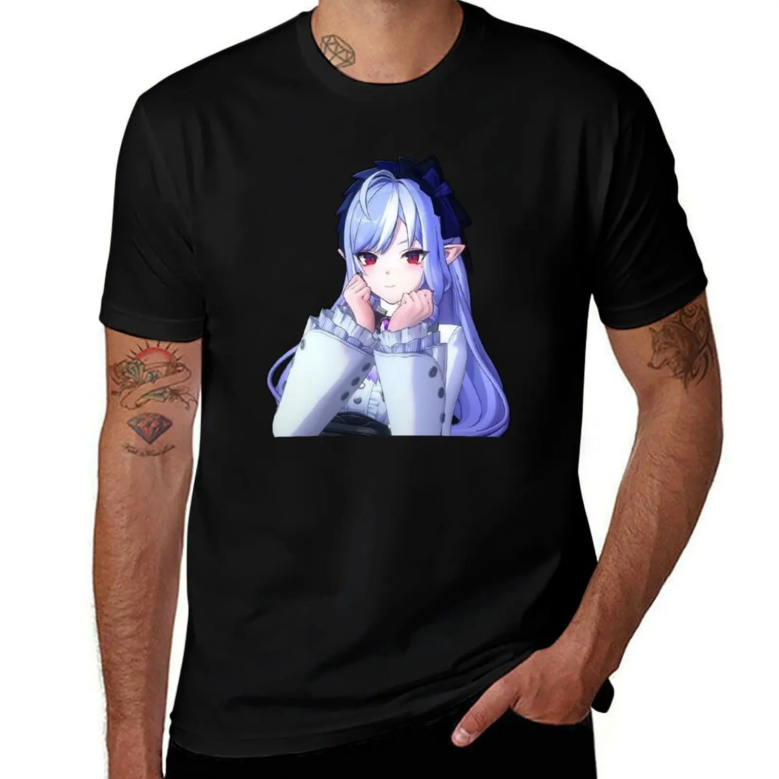 

Vivian Zenless Zone Zero Sticker Cute Waifu Vivian ZZZ T-Shirt summer clothes topping blue lock plus size men clothing