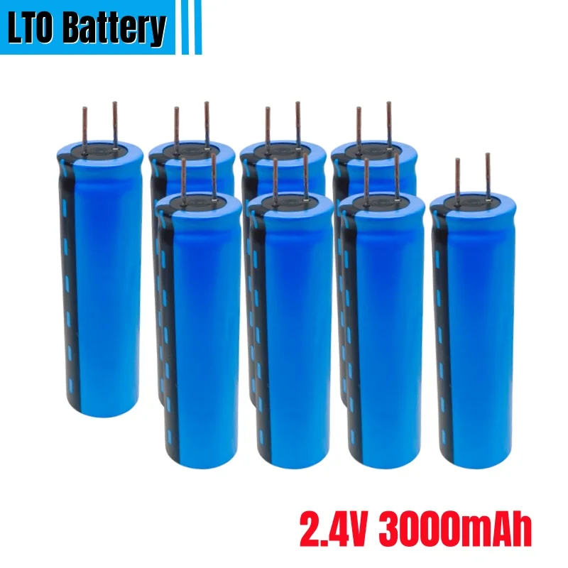 

2.4V 3000mAh LTO 18650 Lithium Titanate Cell 15C Power Rechargeable Low Temperature Battery Cells 25000 Cycle Times