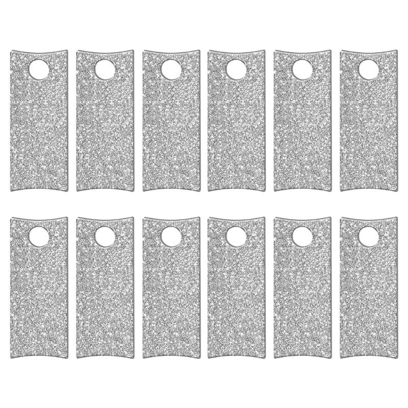 Pack of 12 Eye Catching Lid Labels Acrylic Decals Blank Cup Nameplate Acrylic Decorative Sheets Acrylic Material for Cup Q5WC