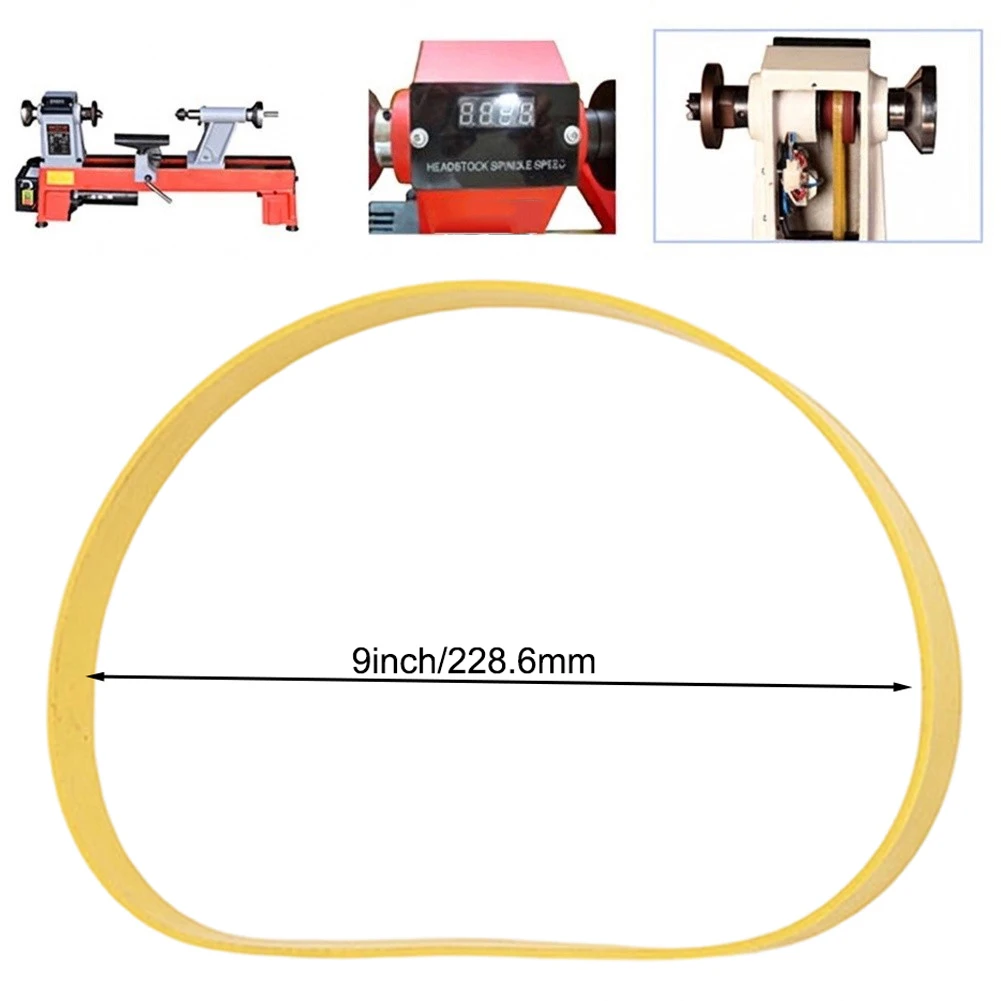 2 Piece 9 Inch Rubber Bandsaw Tires for Bandsaw Wheel Refit Non Slip Rubber Material Designed for Long Term Use and Reliability