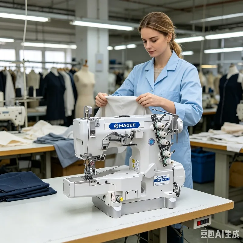2026Hot New MC 600-01D High Speed Interlock Sewing Machine, 3/5 Thread Cylinder Bed Industrial Sewing Equipment